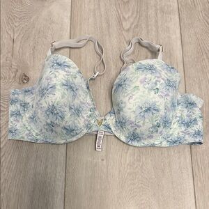 Victoria's Secret Floral Bra - Blue and White